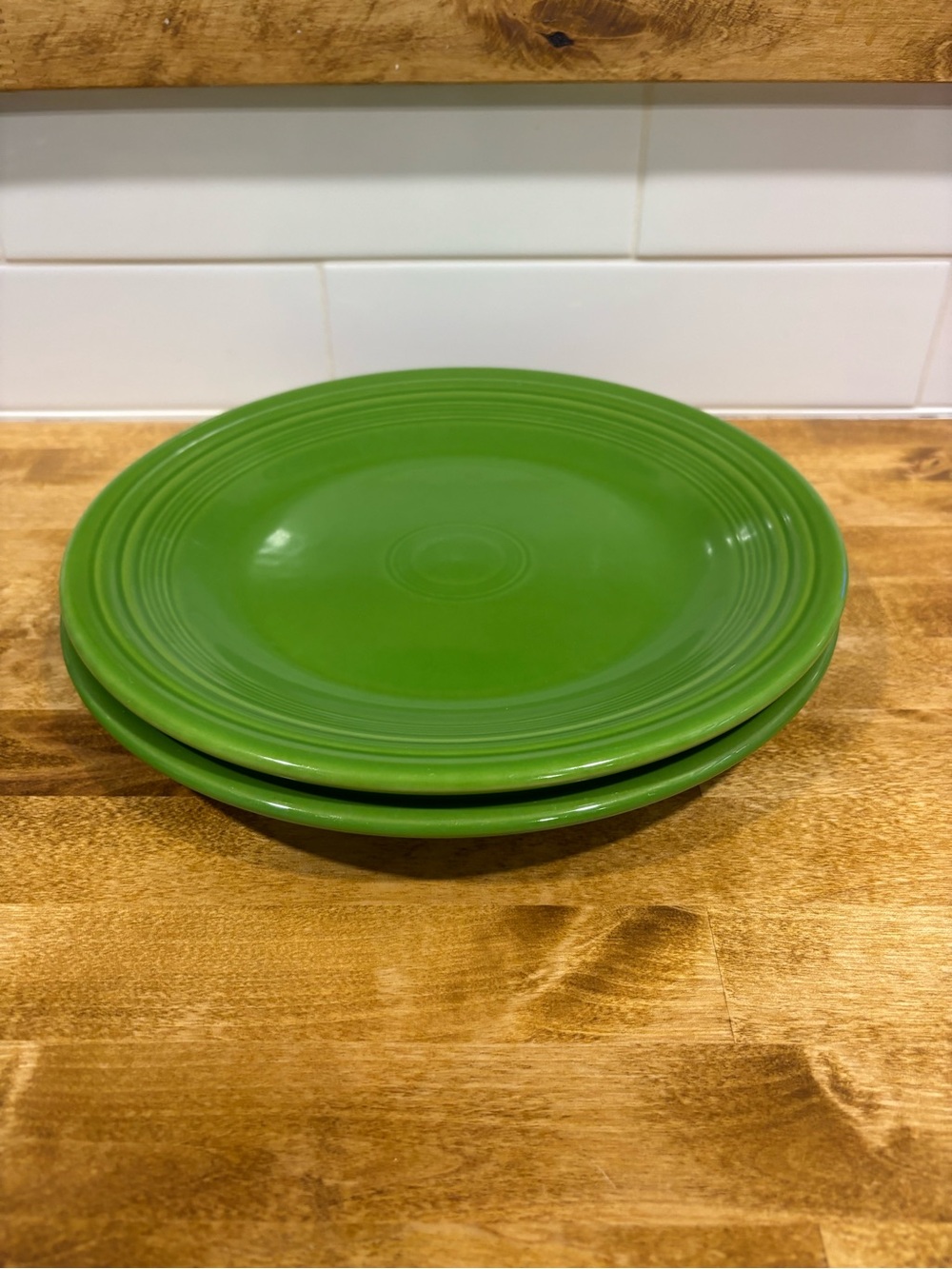 Fiestaware Green Dinner Plates - Set of 2